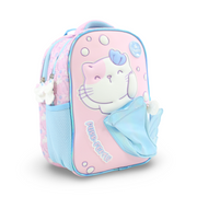 Glossy Bird Cute Cat Backpack – Pink & Baby Blue