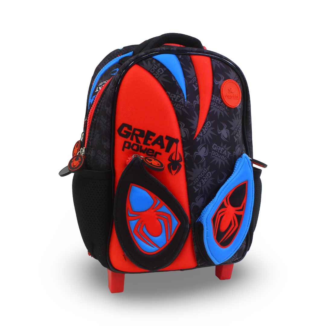 Glossy Bird Great Power Backpack 12 Inches – Black - School