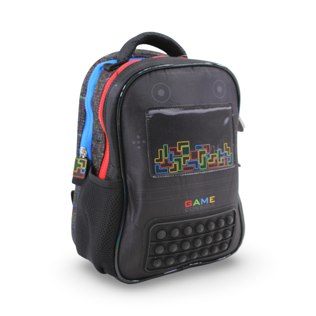 Glossy Bird Game Backpack – Black