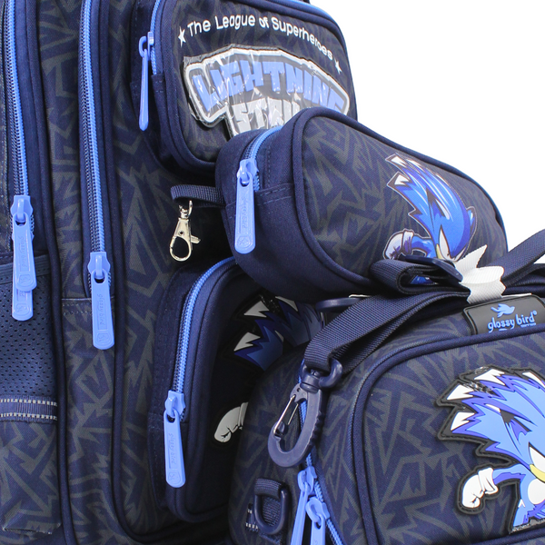 Glossy Bird School Set Sonic Backpack 16 Inches – Navy
