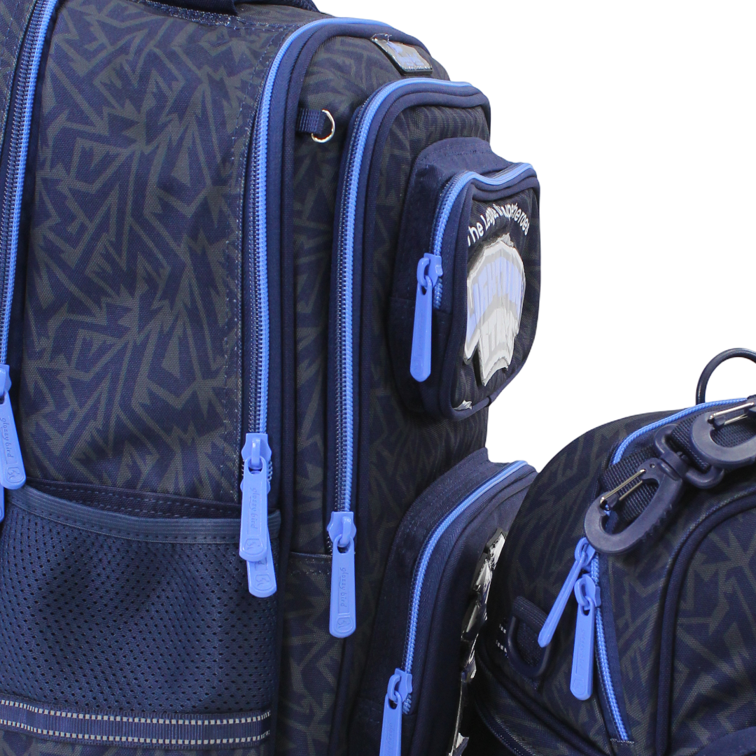 Glossy Bird School Set Dino Backpack – Navy