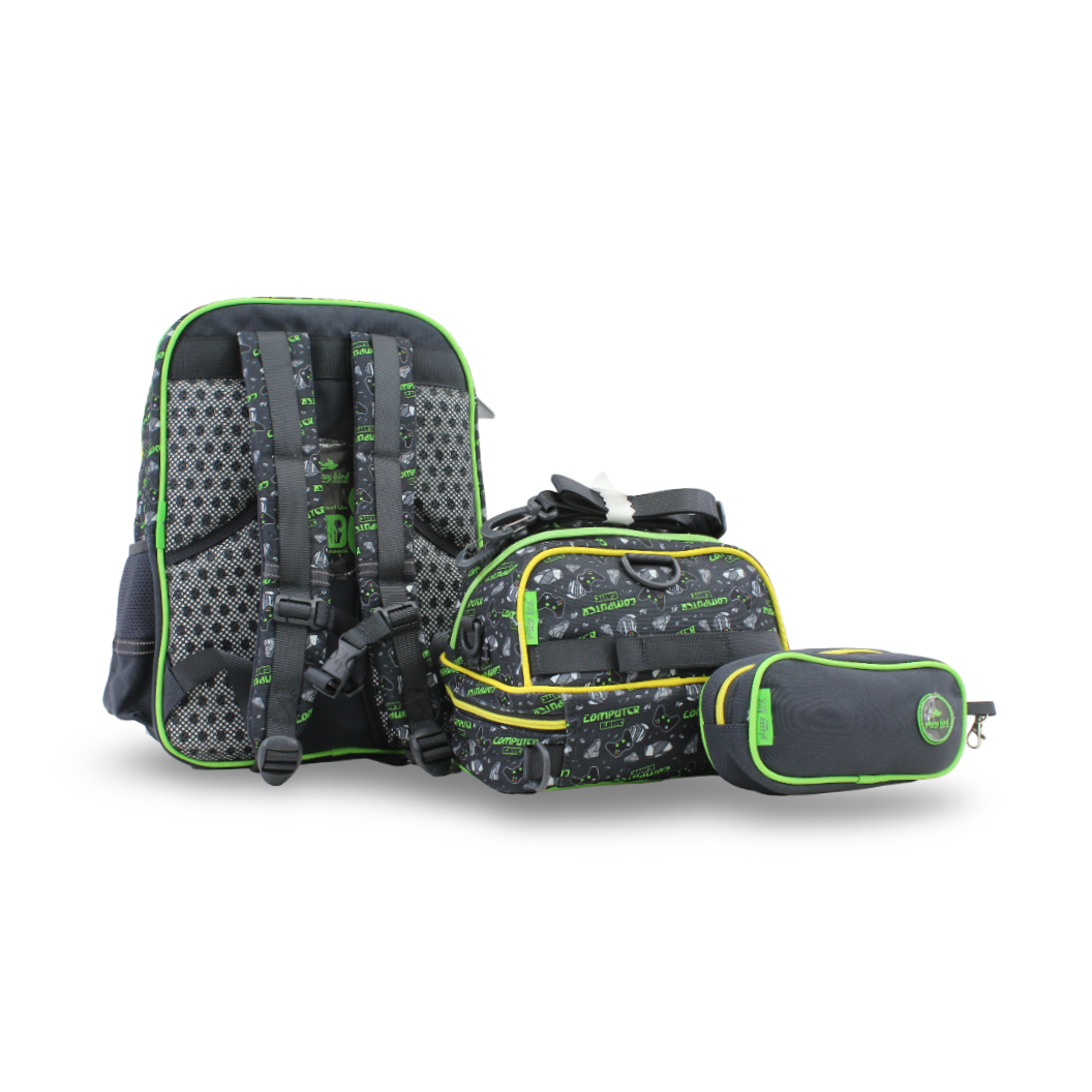 Glossy Bird School Set Minecraft Backpack – Green