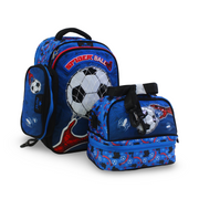 Glossy Bird School Set Football Backpack – Blue
