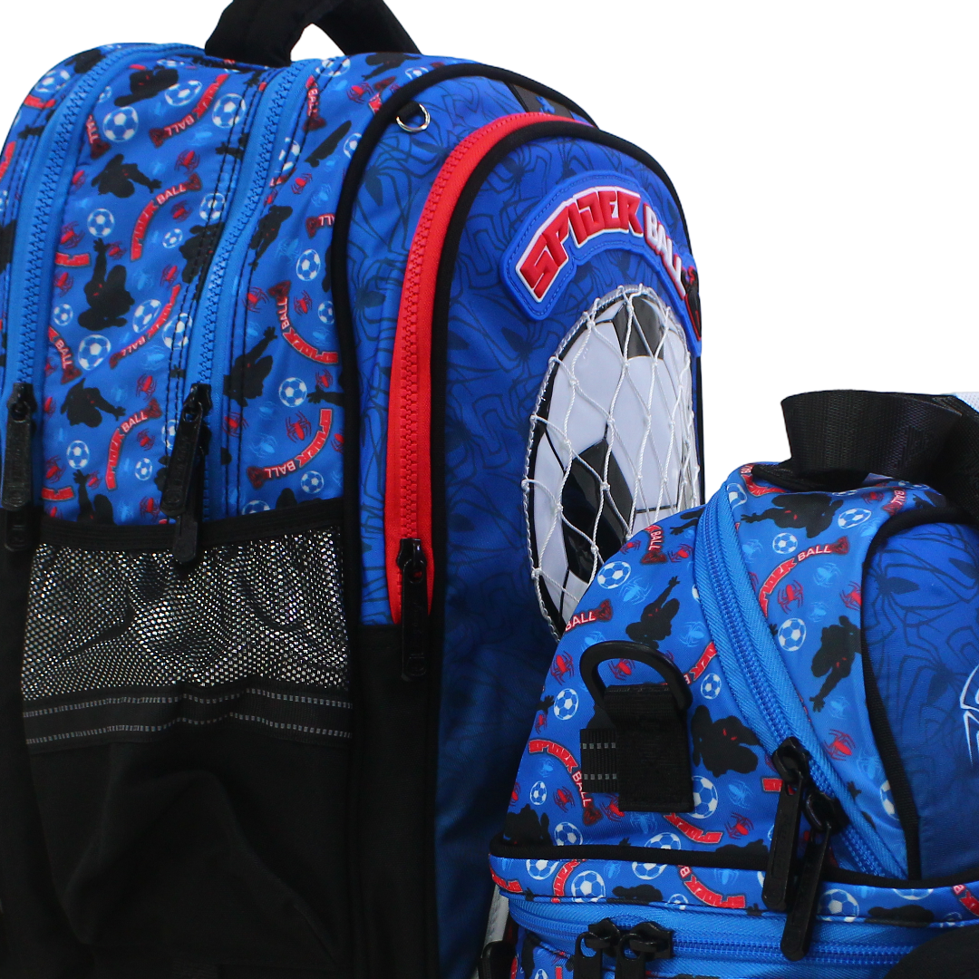 Glossy Bird School Set Football Backpack – Blue