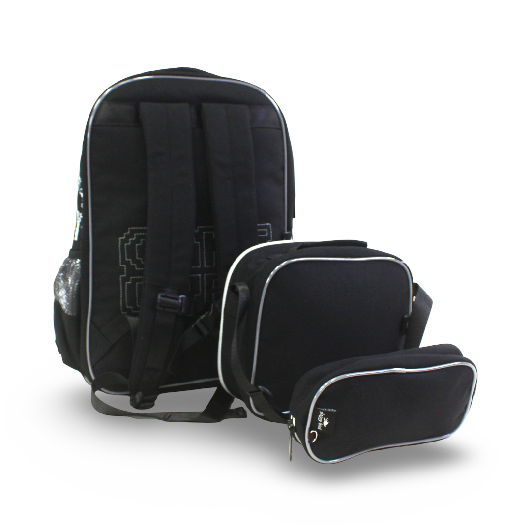 Glossy Bird School Set Game Over Backpack – Black