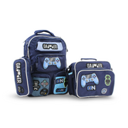 Glossy Bird School Set Gamer Backpack – Blue