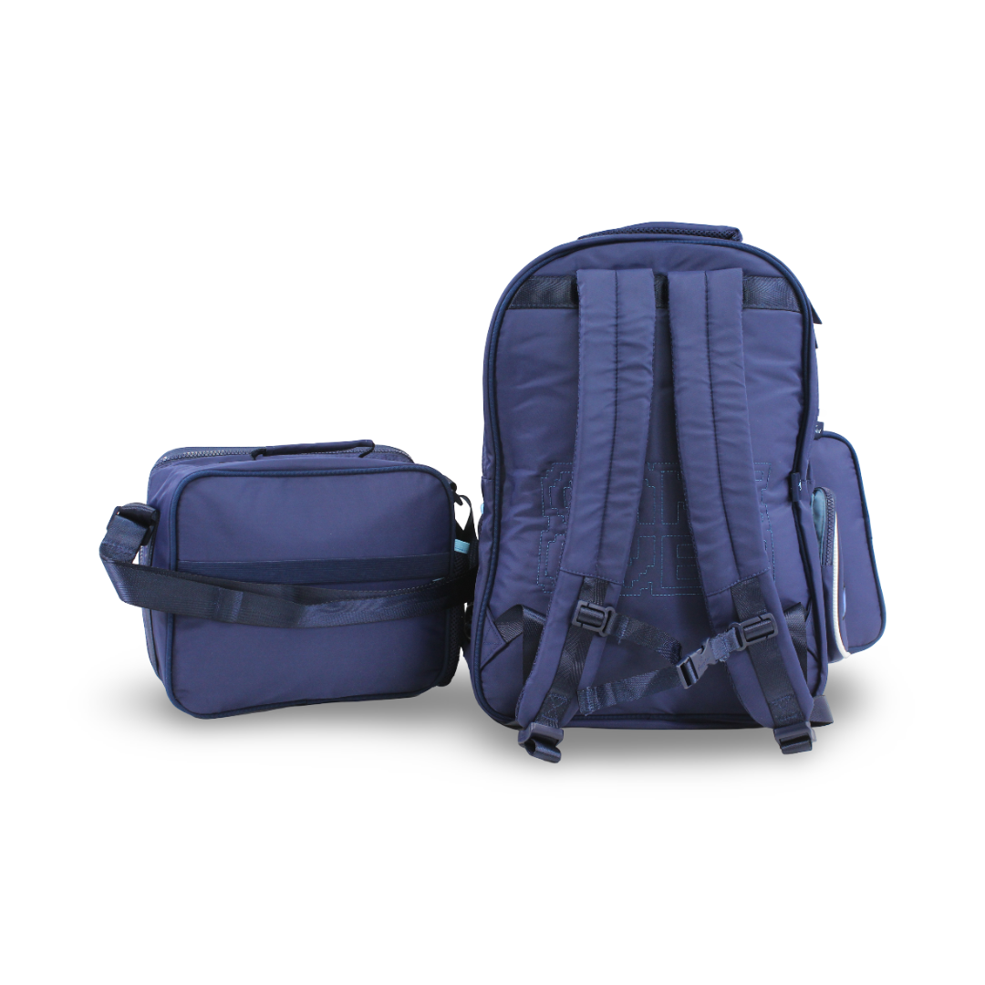 Glossy Bird School Set Gamer Backpack – Blue
