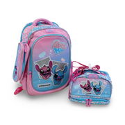 School Set 17 Inches – Pink with Stitch Design