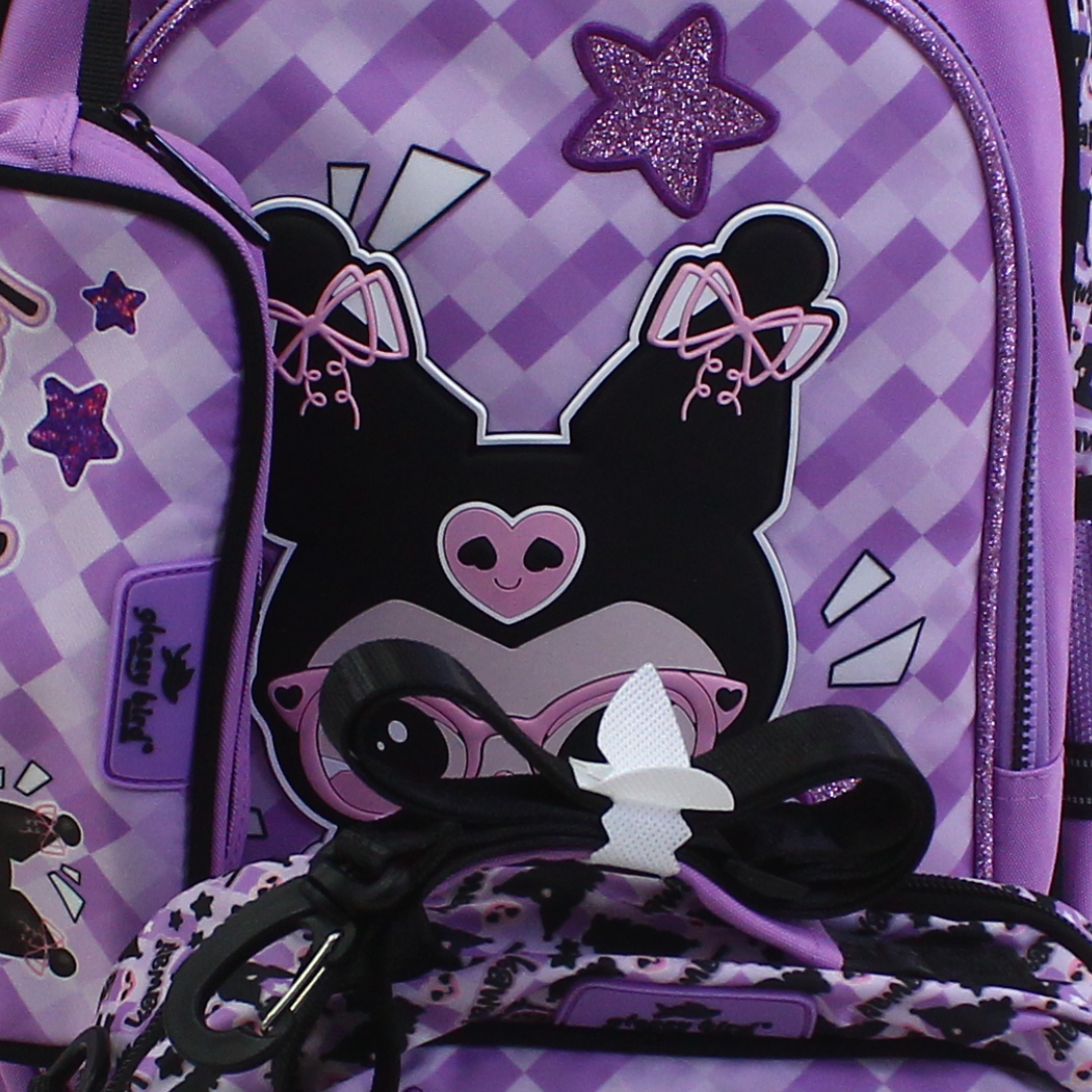 School Set 17 Inches – Purple with Kuromi Design