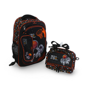 School Set 17 Inches – Black with Space Basket Design