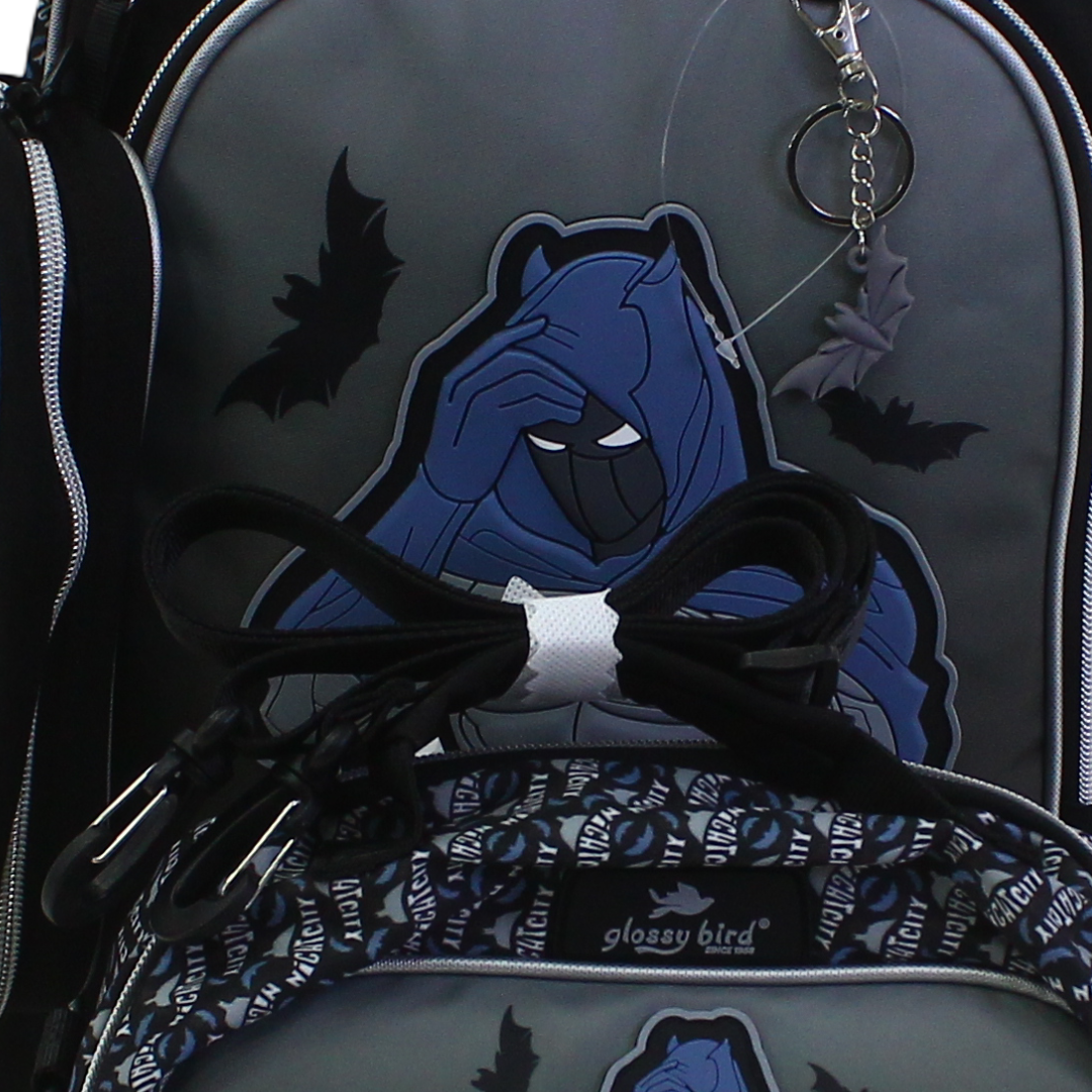 School Set 17 Inches – Black with Night City Design