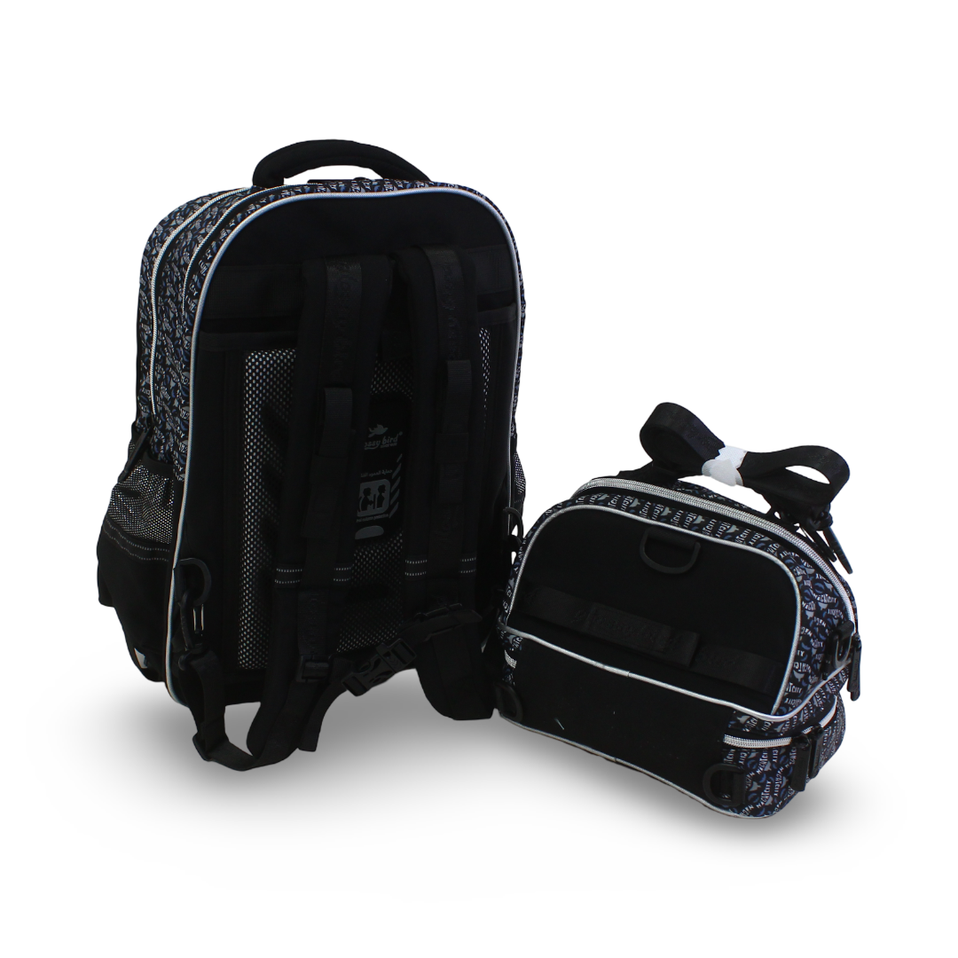 School Set 17 Inches – Black with Night City Design