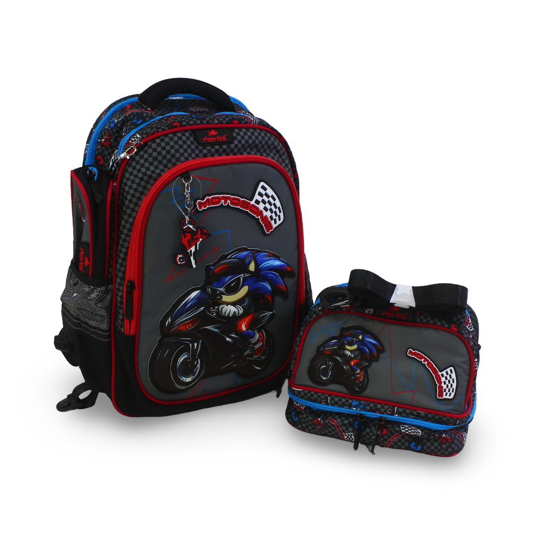 School Set 17 Inches – Black with Moto Sonic Design