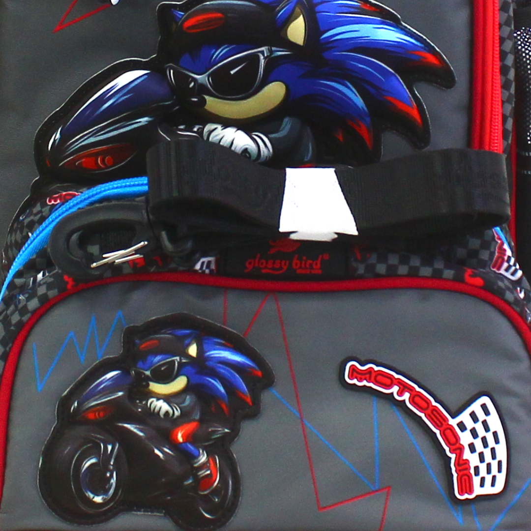 School Set 17 Inches – Black with Moto Sonic Design