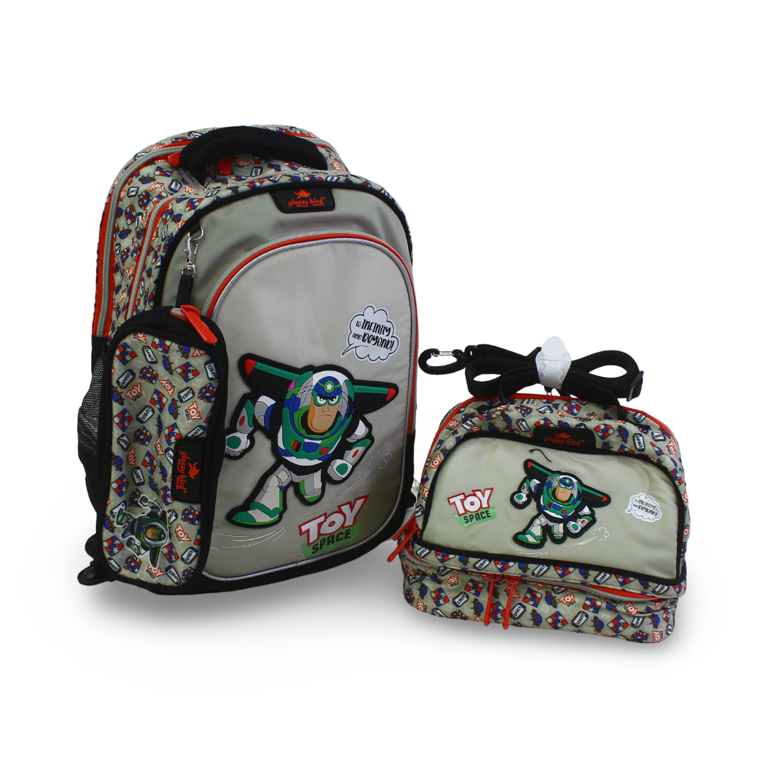 School Set 16 Inches – Black with Toy Space Design