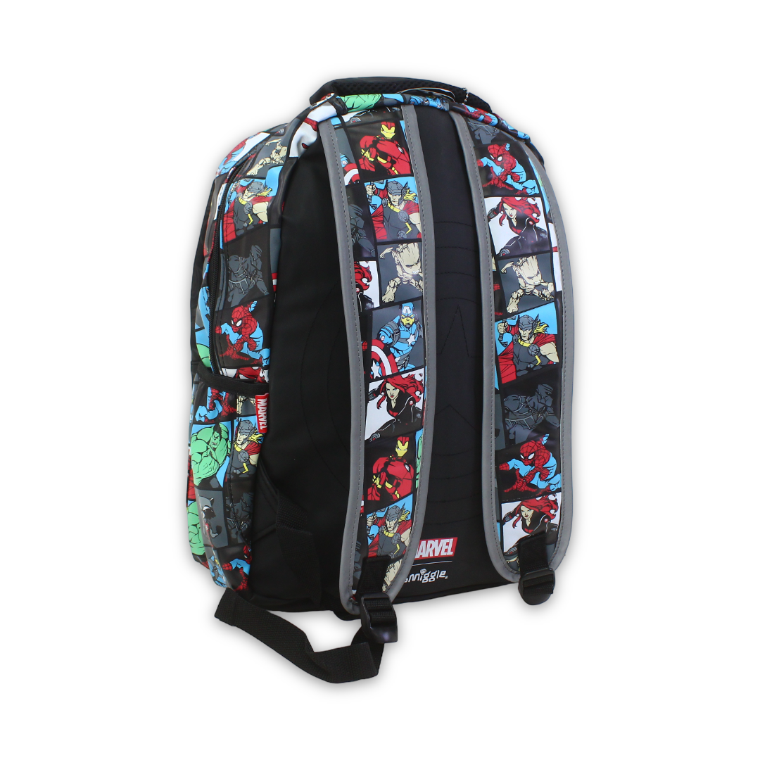 Smiggle Backpack Avengers Design 17 Inches – Black