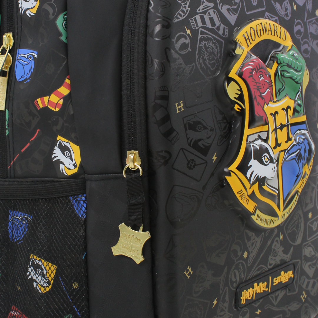 Smiggle Backpack Hogwarts Harry Potter Design 17 Inches – Black