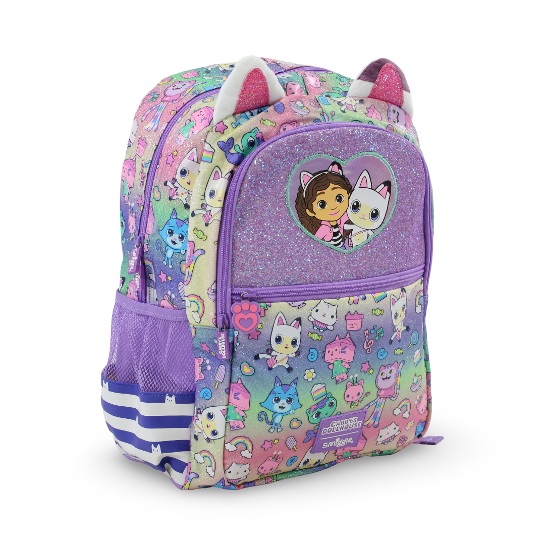 Smiggle Backpack Gabbys Dollhouse Design 17 Inches – Purple