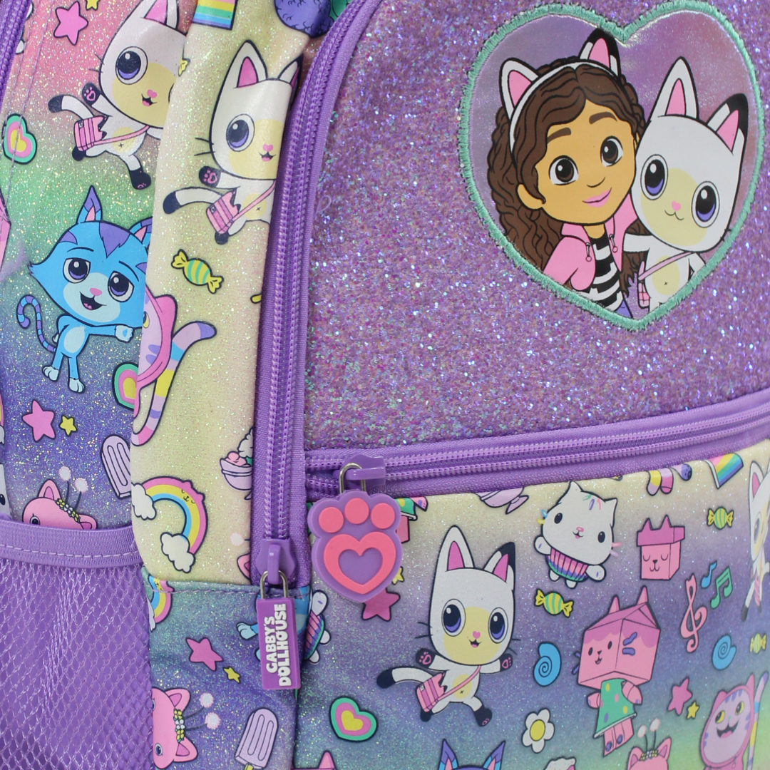 Smiggle Backpack Gabbys Dollhouse Design 17 Inches – Purple