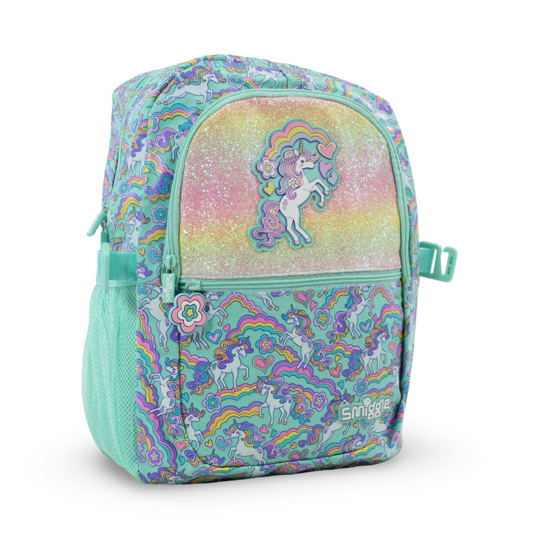 Smiggle Backpack Unicorn Design 17 Inches – Mint