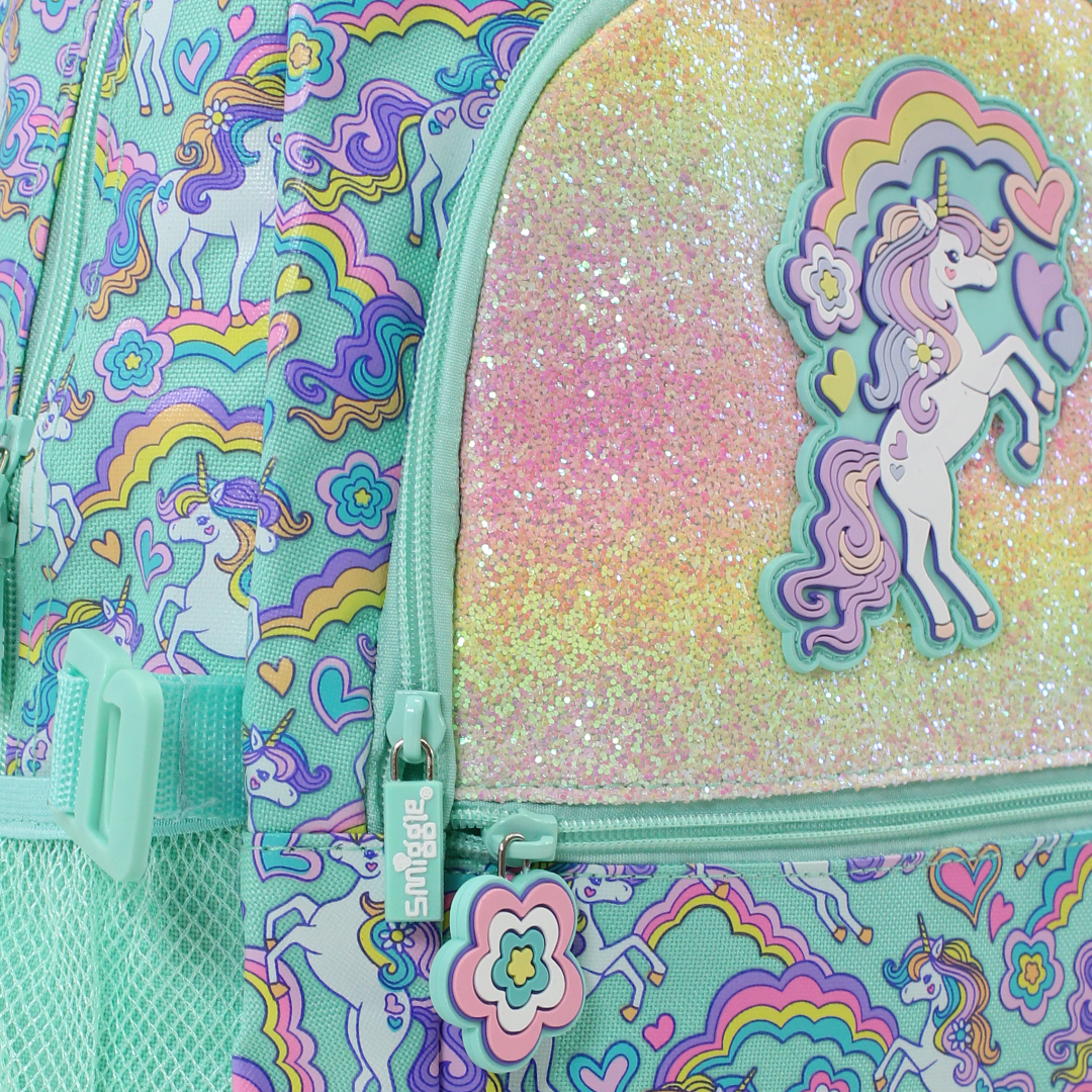Smiggle Backpack Unicorn Design 17 Inches – Mint
