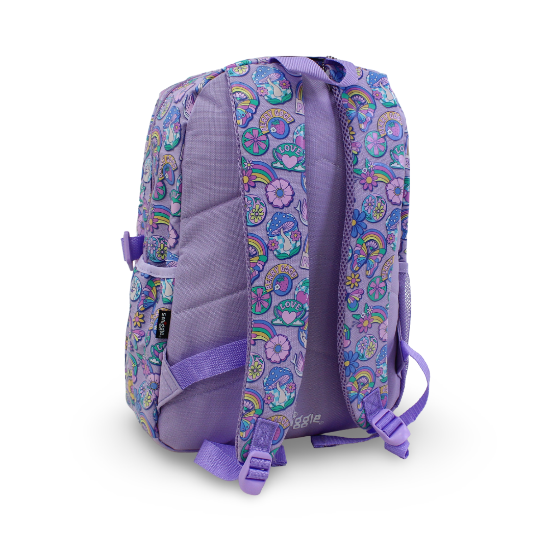 Smiggle Backpack Butterfly Design 17 Inches – Purple