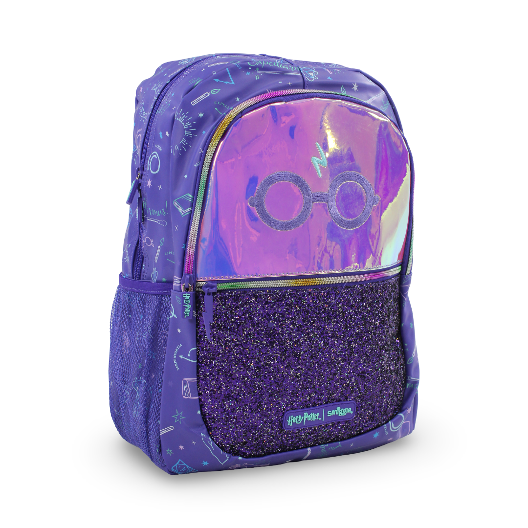 Smiggle Backpack Harry Potter Design 17 Inches – Purple