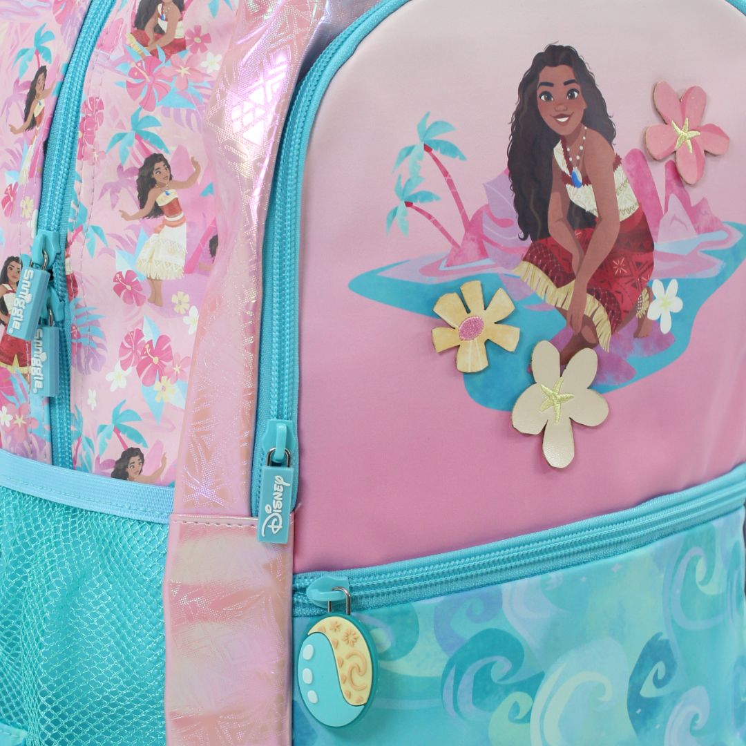 Smiggle Backpack Moana Design 17 Inches – Pink & Aqua