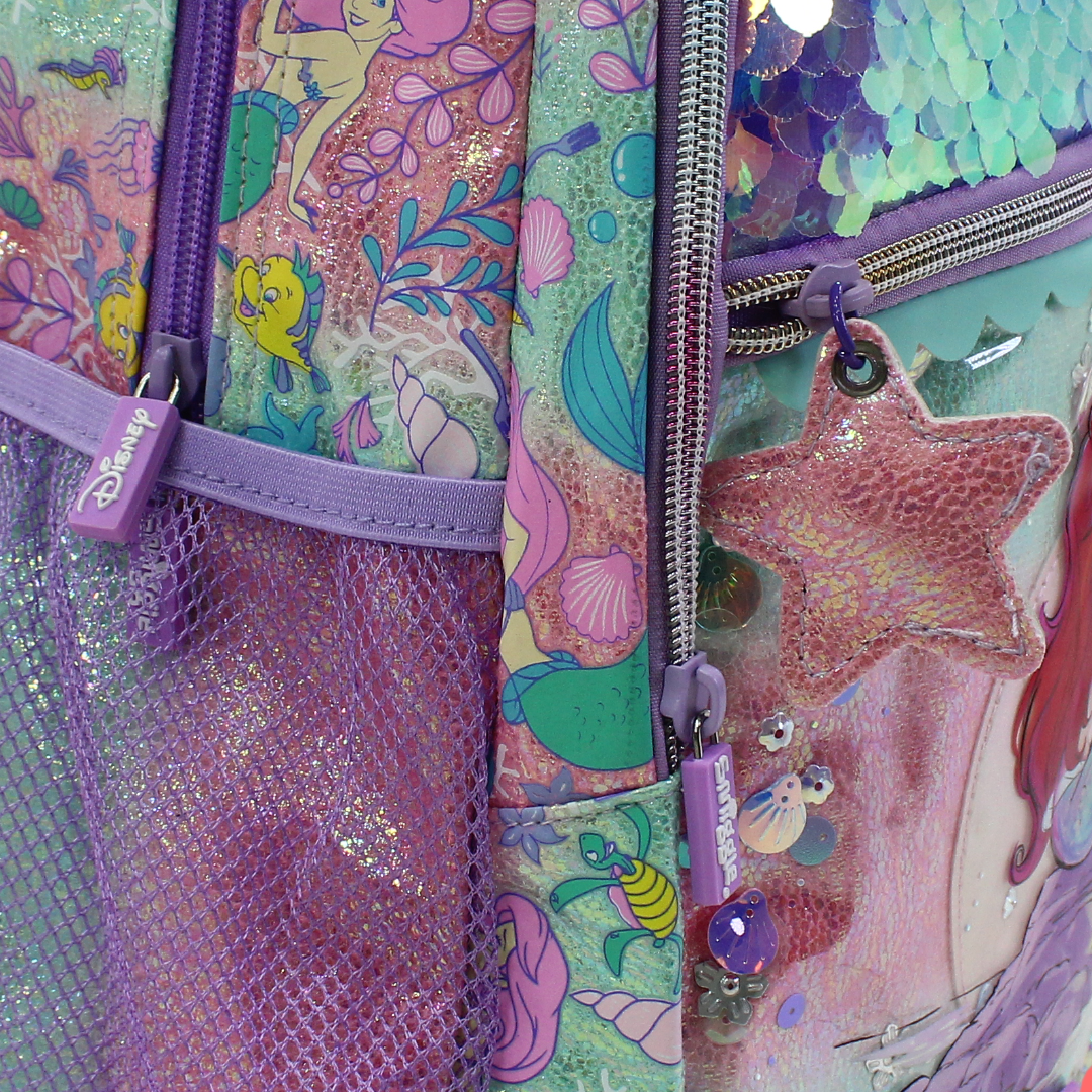 Smiggle Backpack Mermaid Design 17 Inches – Purple