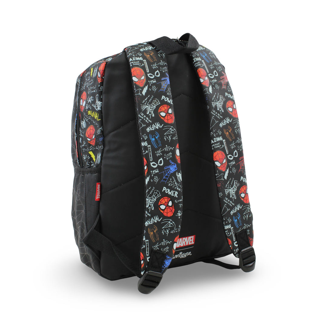 Smiggle Backpack Spider-Man Design 17 Inches – Black