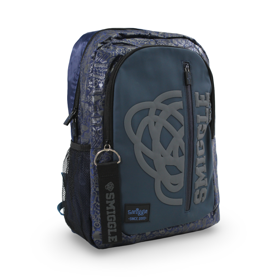 Smiggle Backpack Logo Design 17 Inches – Navy
