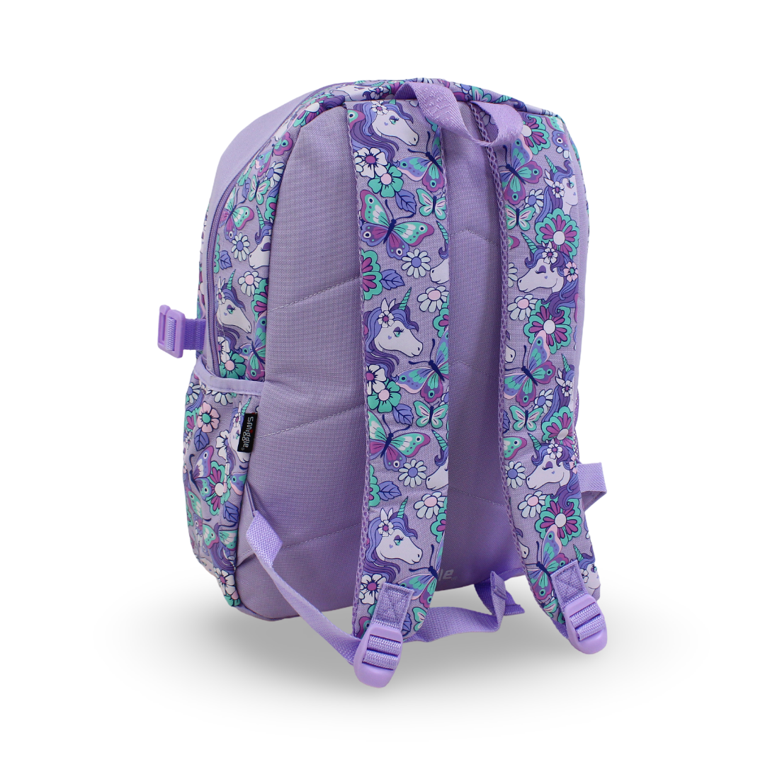 Smiggle Backpack Unicorn Design 17 Inches – Purple