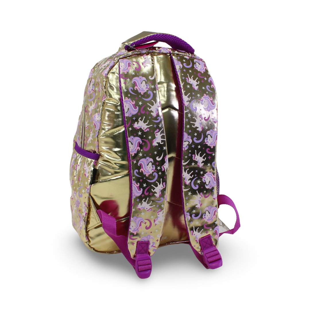 Smiggle Backpack Unicorn Design 17 Inches – Gold