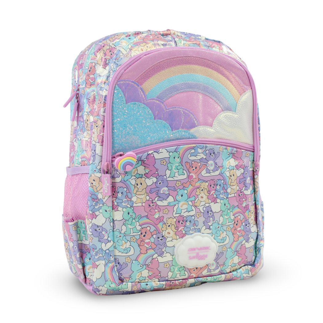 Smiggle Backpack Bear Design 17 Inches – Pink