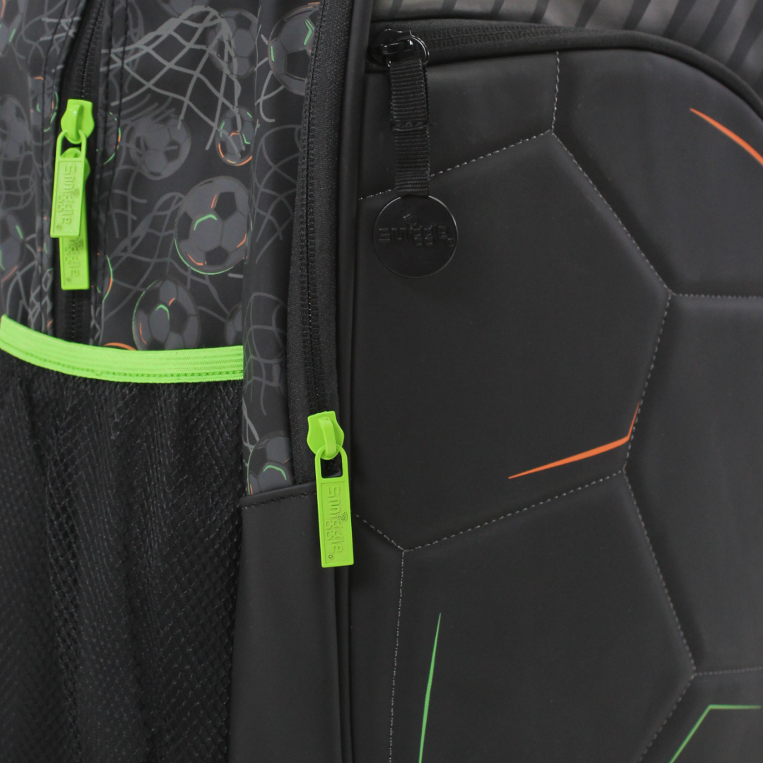 Smiggle Backpack Football Design 17 Inches – Black