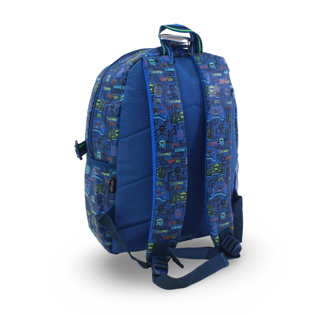 Smiggle Backpack Game on Design 17 Inches – Blue