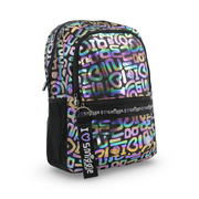 Smiggle Backpack Metallic Hearts Design 17 Inches – Black