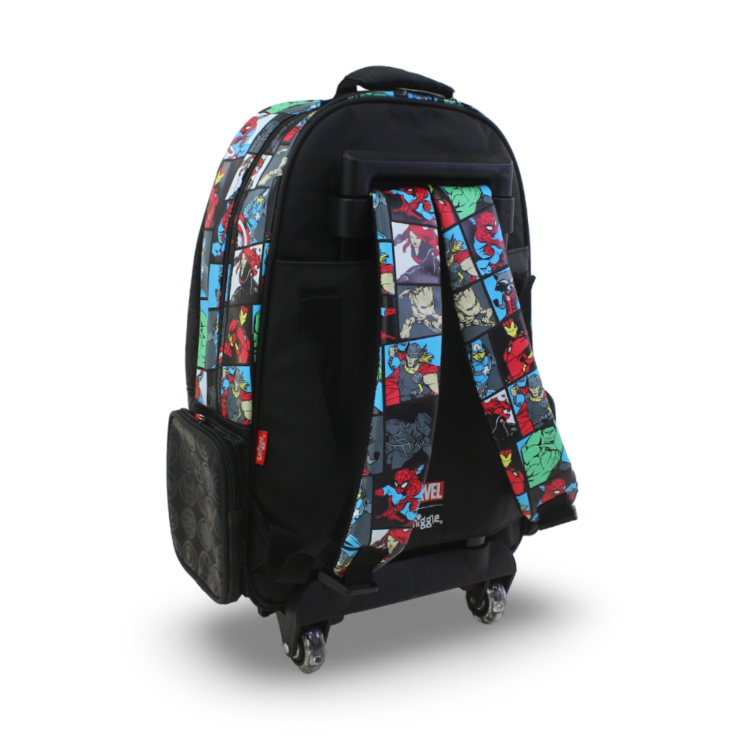 Smiggle Trolley Bag Avengers Design 18 Inches – Black