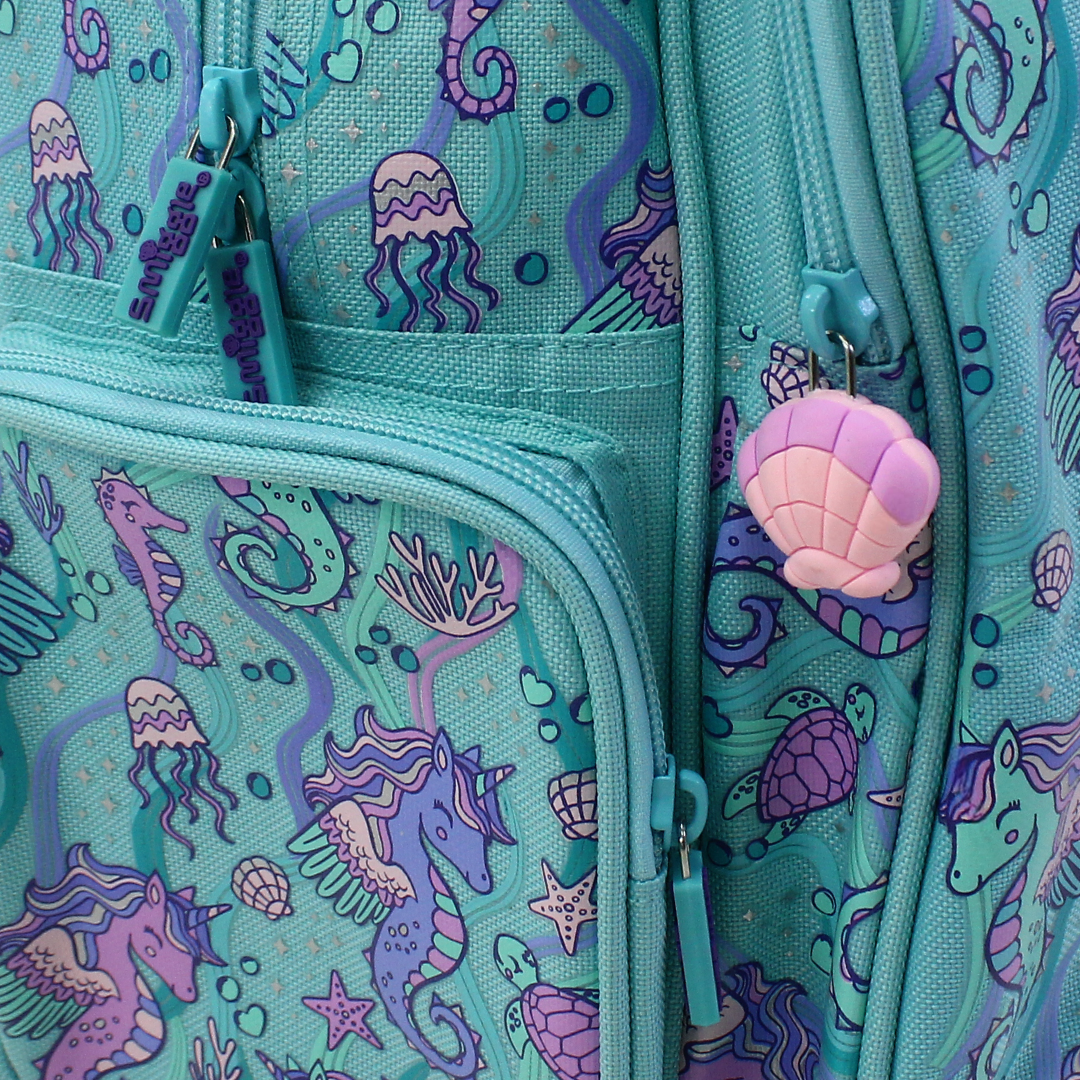 Smiggle Trolley Bag Seahorse Design 18 Inches – Aqua