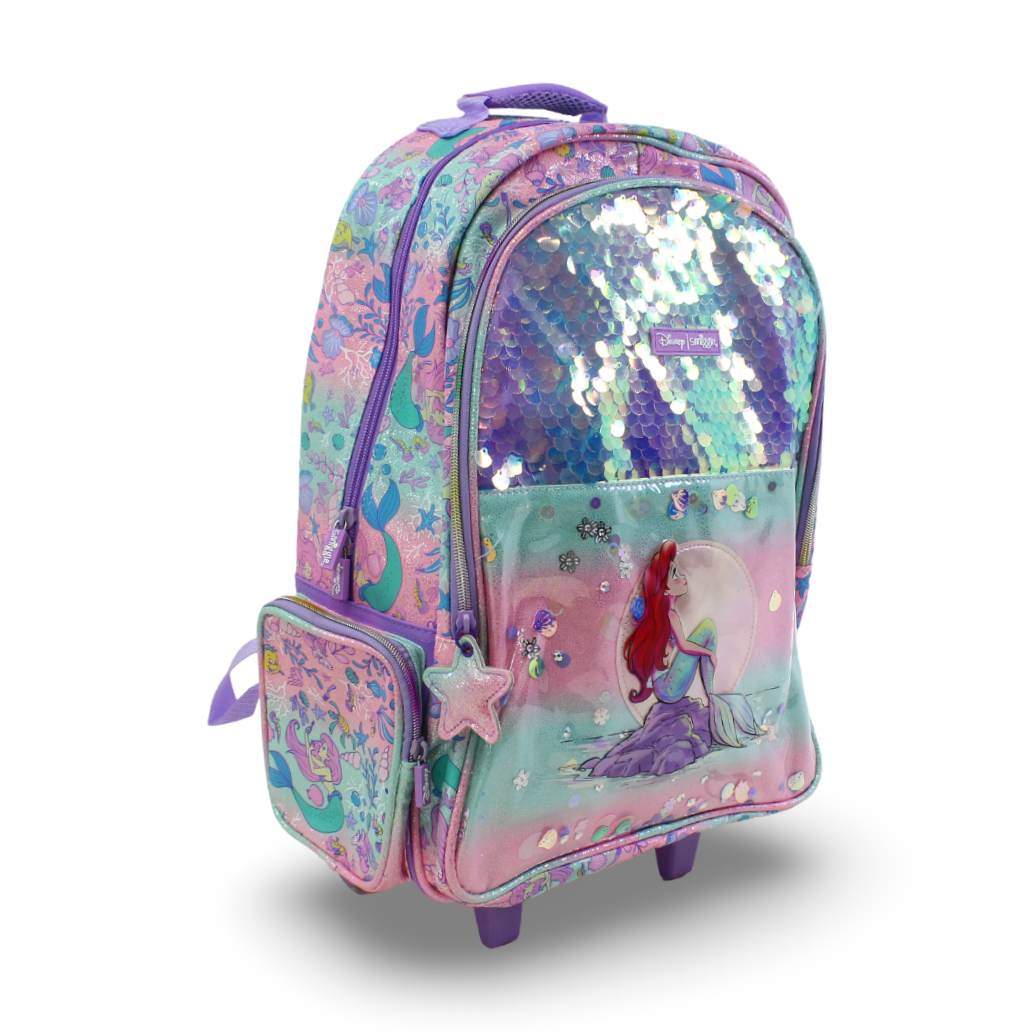 Smiggle Trolley Bag Mermaid Design 18 Inches – Purple