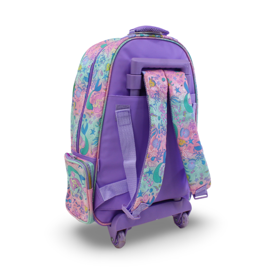 Smiggle Trolley Bag Mermaid Design 18 Inches – Purple