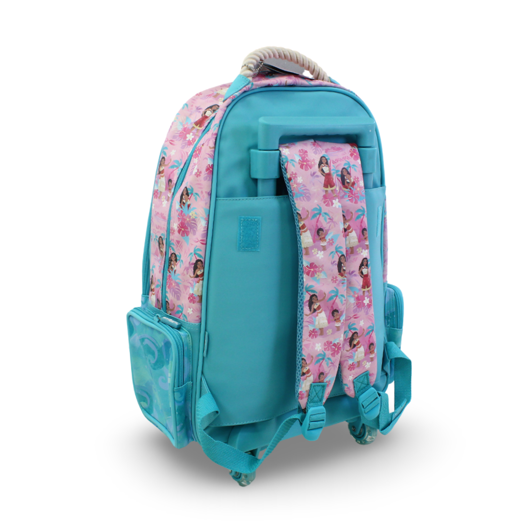 Smiggle Trolley Bag Moana Design 18 Inches – Pink & Aqua