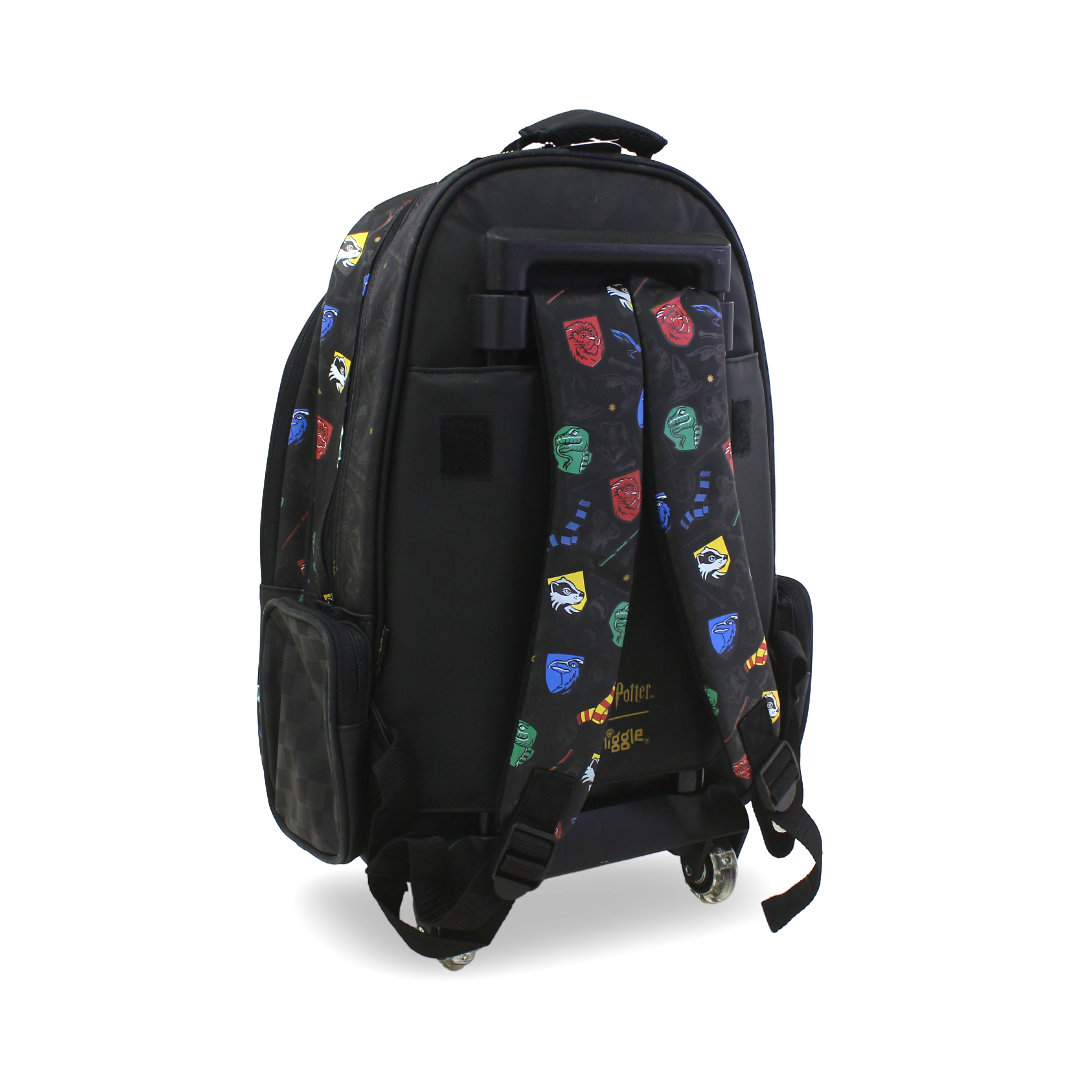 Smiggle Trolley Bag Hogwarts Design 18 Inches – Black