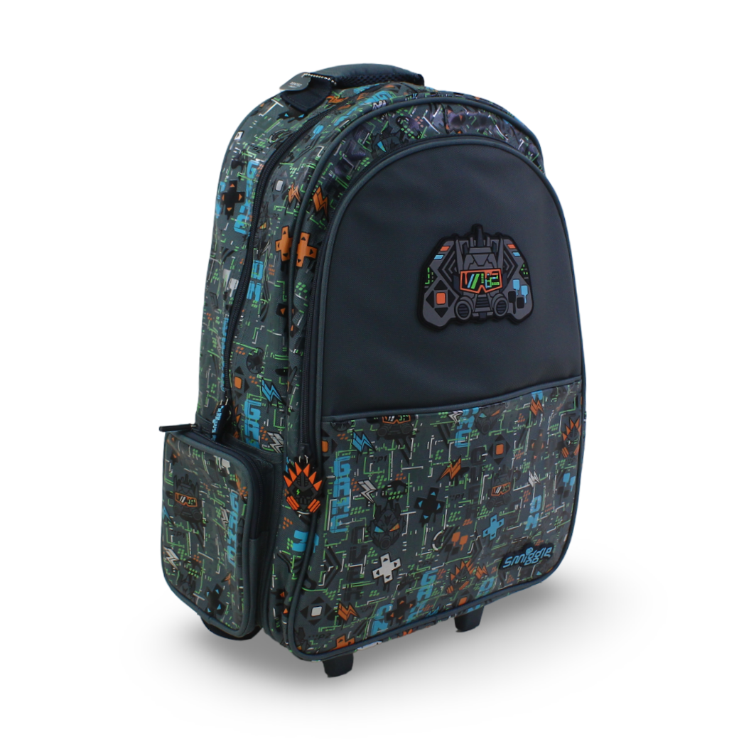 Smiggle Trolley Bag Game on Design 18 Inches – Grey