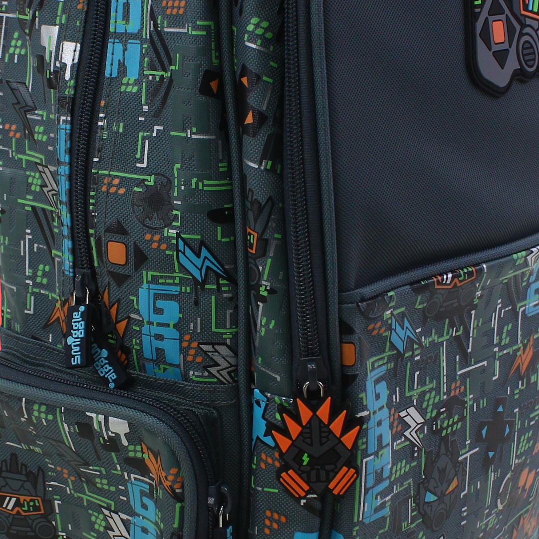 Smiggle Trolley Bag Game on Design 18 Inches – Grey