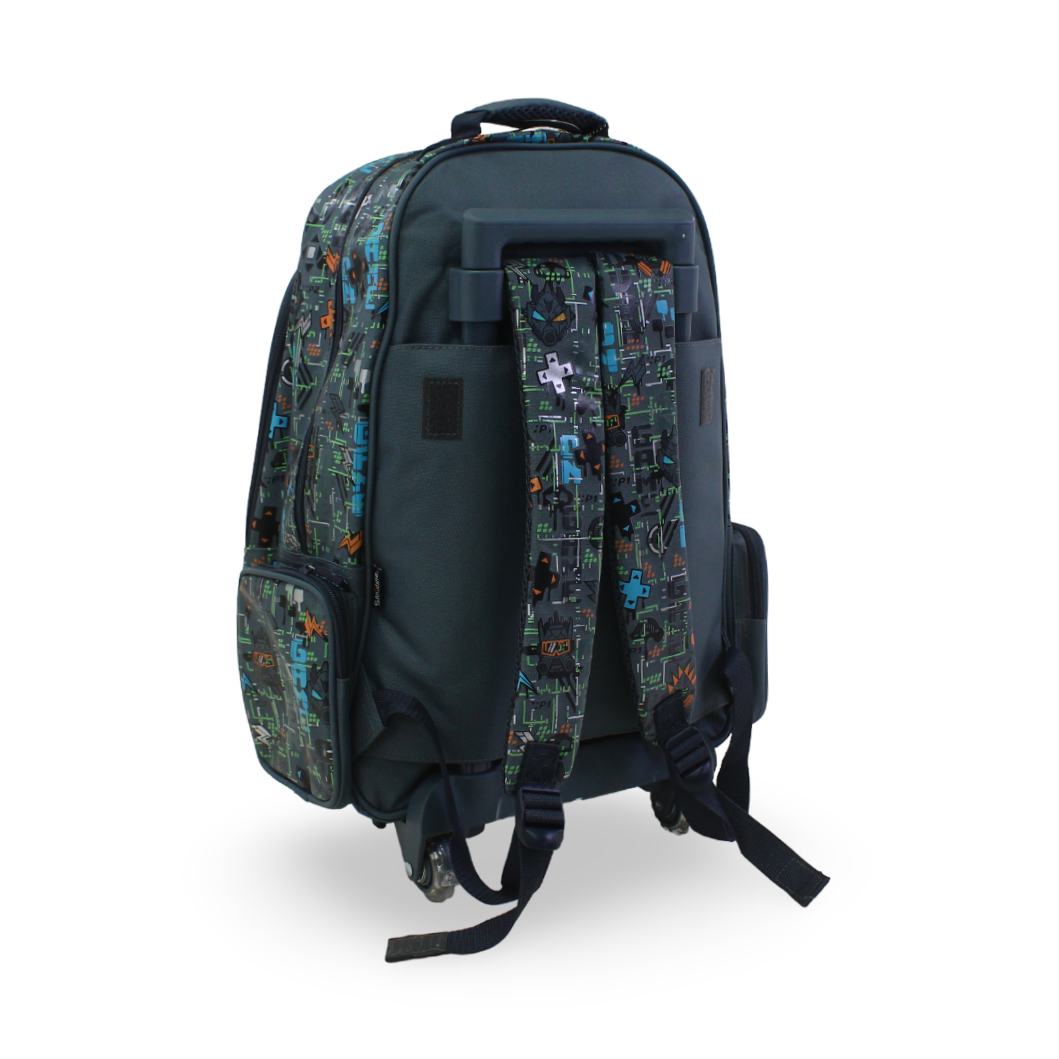 Smiggle Trolley Bag Game on Design 18 Inches – Grey