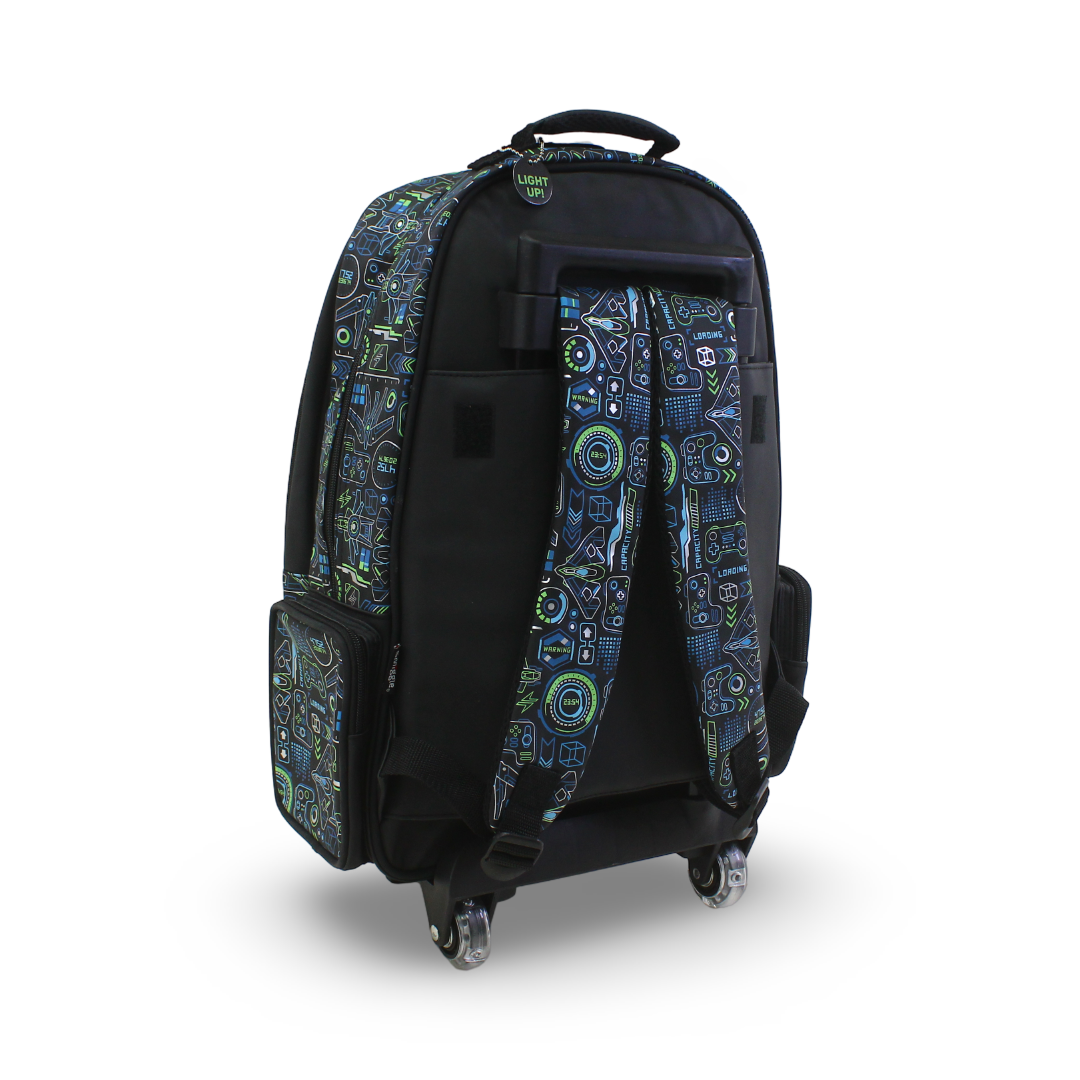 Smiggle Trolley Bag Gaming Design 18 Inches – Black
