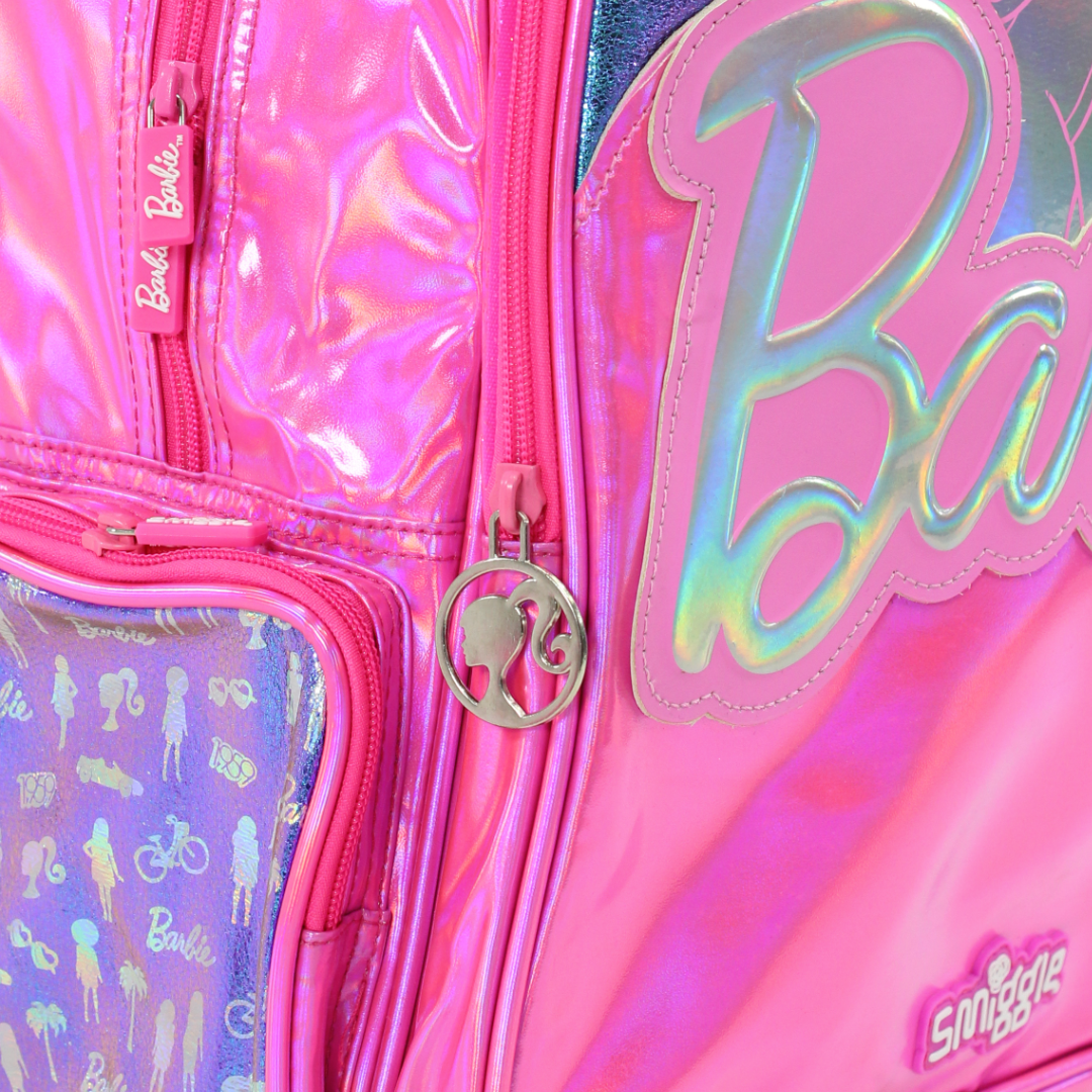 Smiggle Trolley Bag Barbie Design 18 Inches – Fuchsia