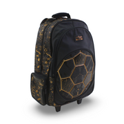Smiggle Trolley Bag Football Design 18 Inches – Black & Gold