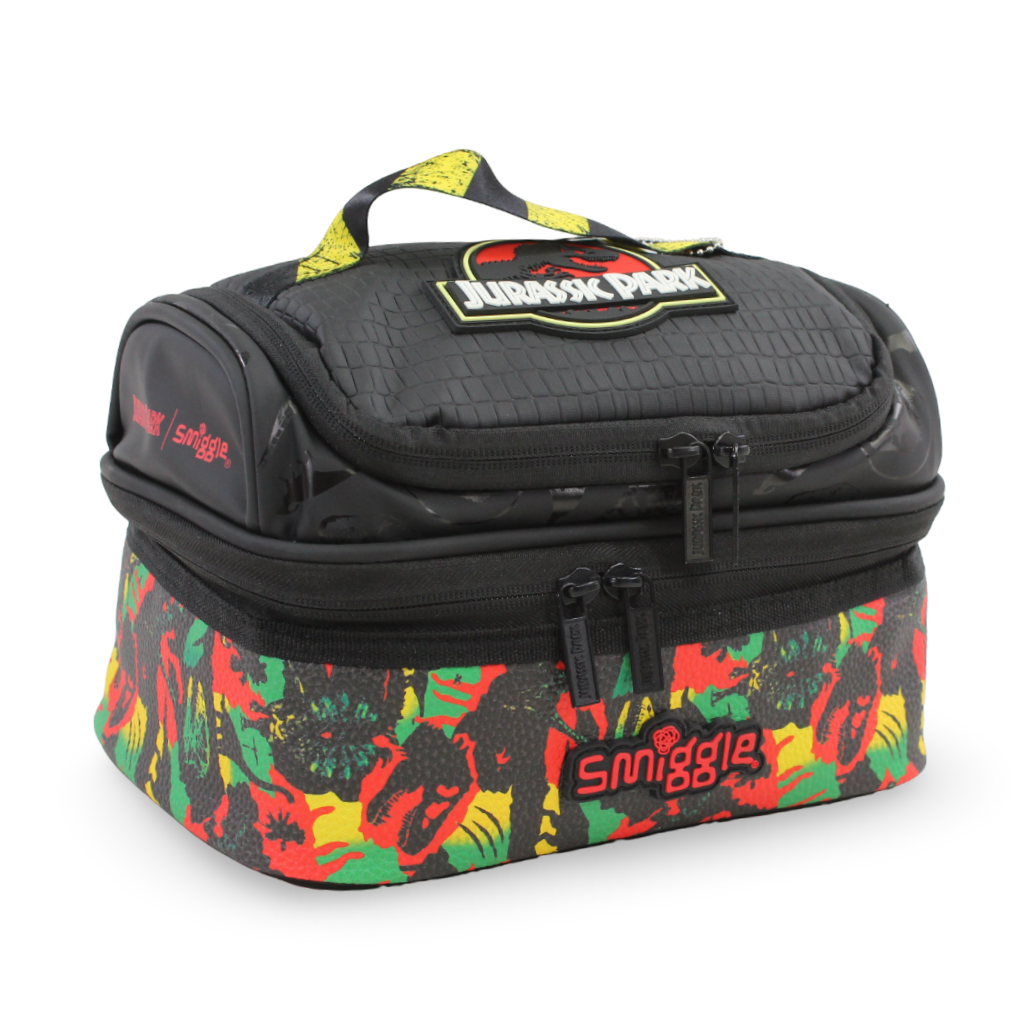 Smiggle Lunch Bag Jurassic Park Design – Black